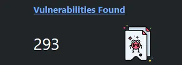 Image of the TRaViS dashboard showing vulnerabilities found. Image of the TRaViS dashboard showing vulnerabilities found.